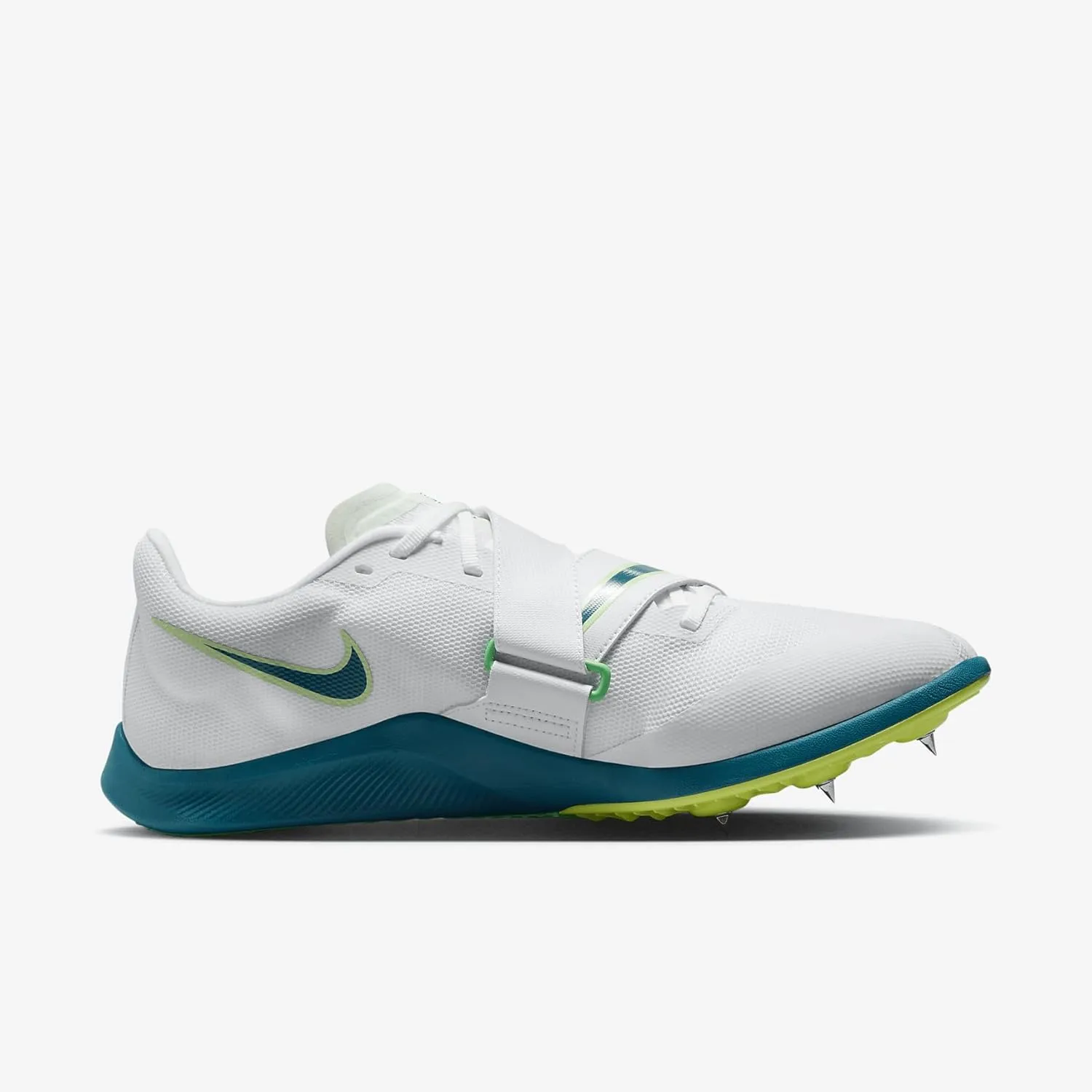 Nike Rival Jump Track & Field Jumping Spikes (DR2756-100, White/Barely Green/Volt/Bright Spruce)