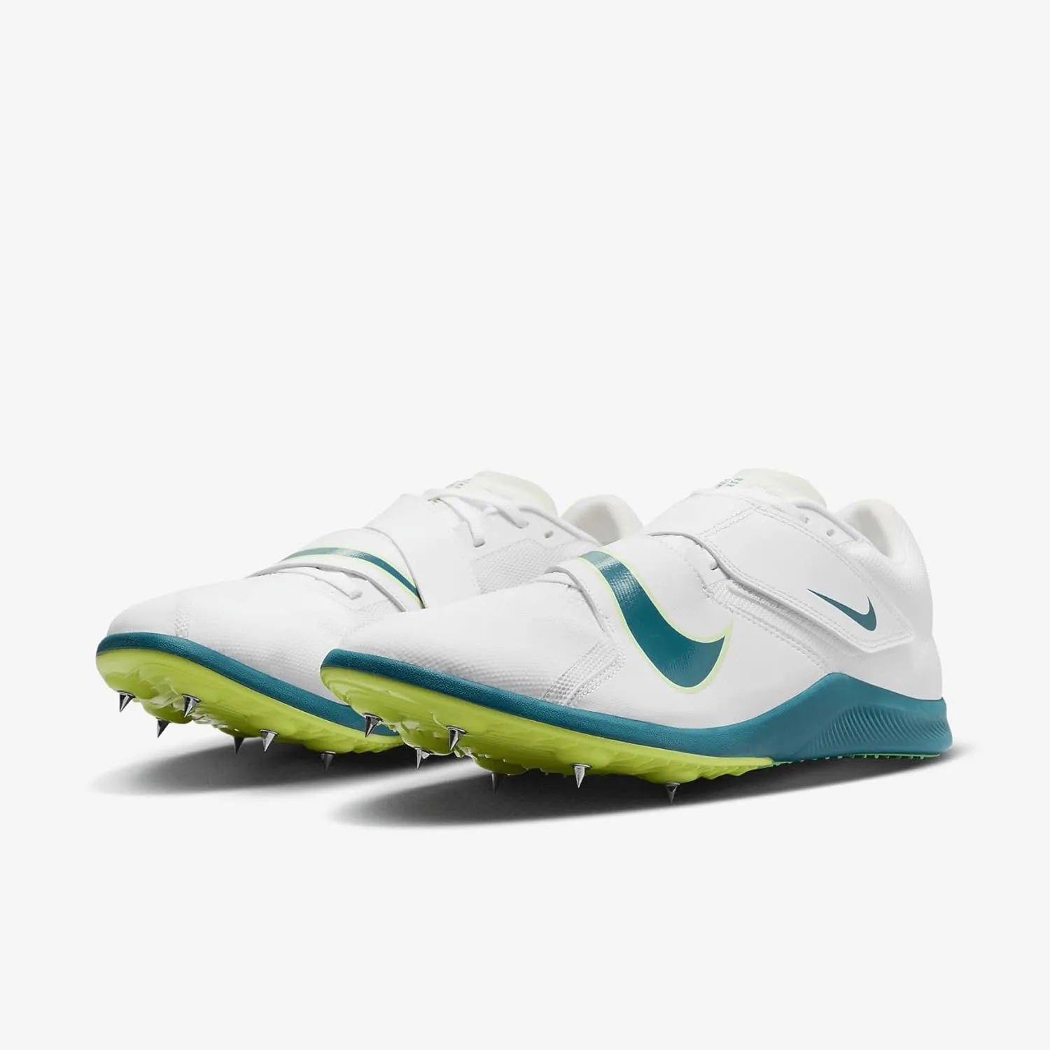 Nike Rival Jump Track & Field Jumping Spikes (DR2756-100, White/Barely Green/Volt/Bright Spruce)