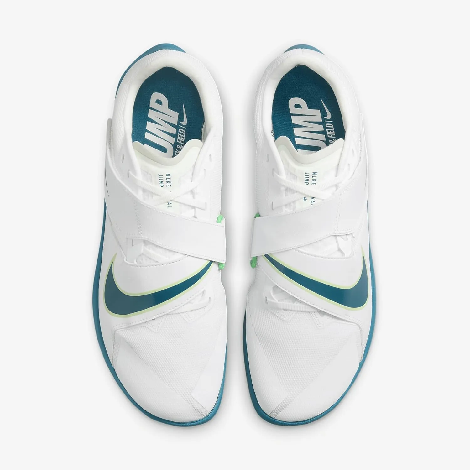 Nike Rival Jump Track & Field Jumping Spikes (DR2756-100, White/Barely Green/Volt/Bright Spruce)