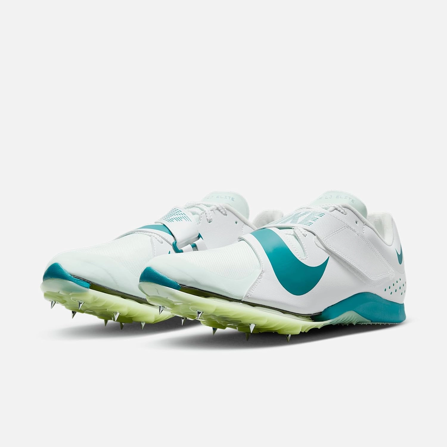 Nike Long Jump Elite Track & Field Jumping Spikes (FZ9326-100, White/Barely Green/Bright Spruce)