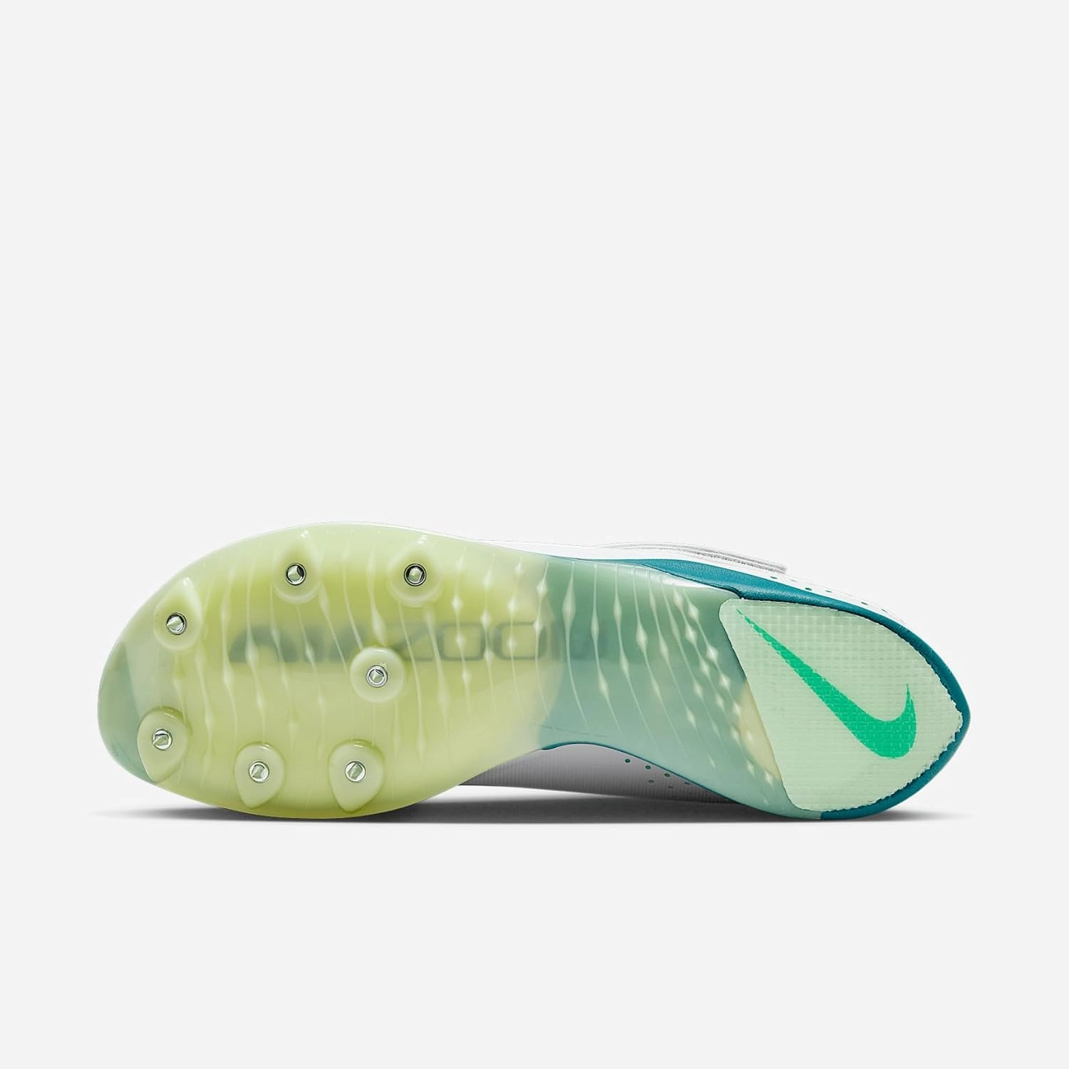 Nike Long Jump Elite Track & Field Jumping Spikes (FZ9326-100, White/Barely Green/Bright Spruce)