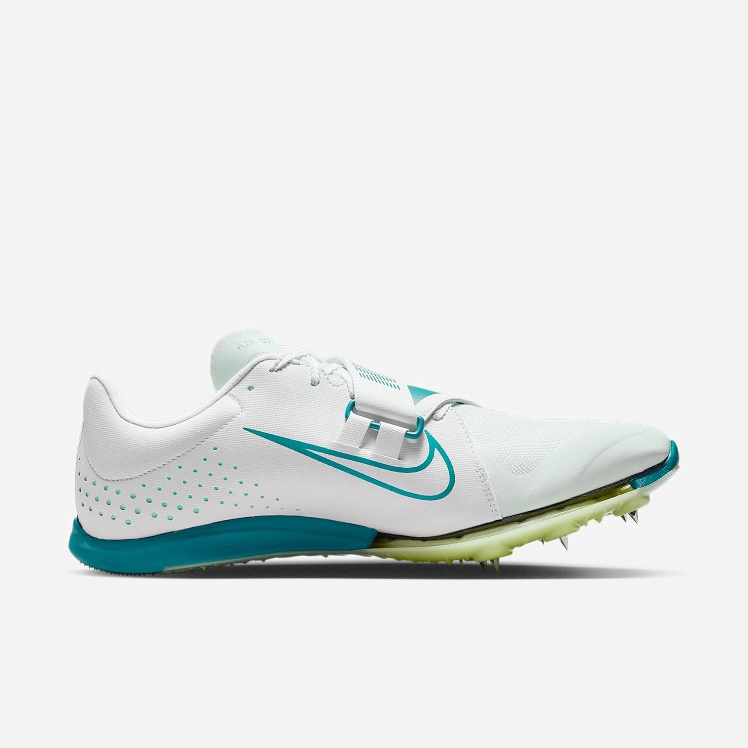 Nike Long Jump Elite Track & Field Jumping Spikes (FZ9326-100, White/Barely Green/Bright Spruce)