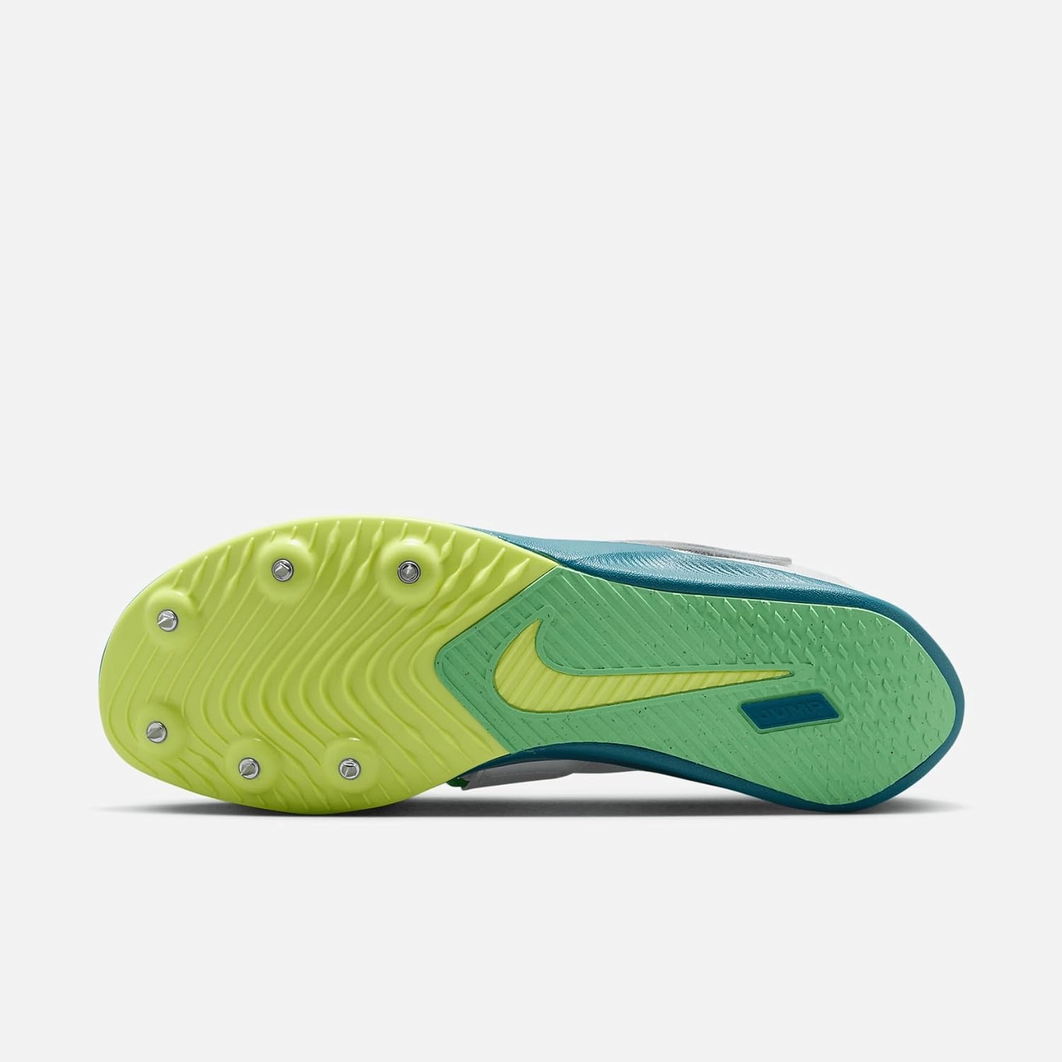 Nike Rival Jump Track & Field Jumping Spikes (DR2756-100, White/Barely Green/Volt/Bright Spruce)