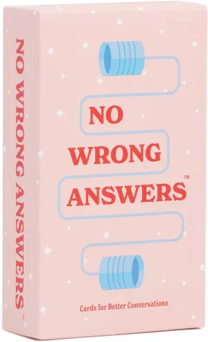No Wrong Answers - Hilarious Card Game, Conversation Starter - Fun Activity for Family, Teens, Parties, Travel, Couples, Team Building - Great Gift for Birthdays, Mother’s Day, Father’s Day - All Ages