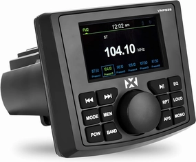 NVX VMPS35 Gauge Style Marine Stereo with Bluetooth and a 3" Ultra Bright Full-Color TFT Display - Perfect for Boats, UTVs, & ATVs