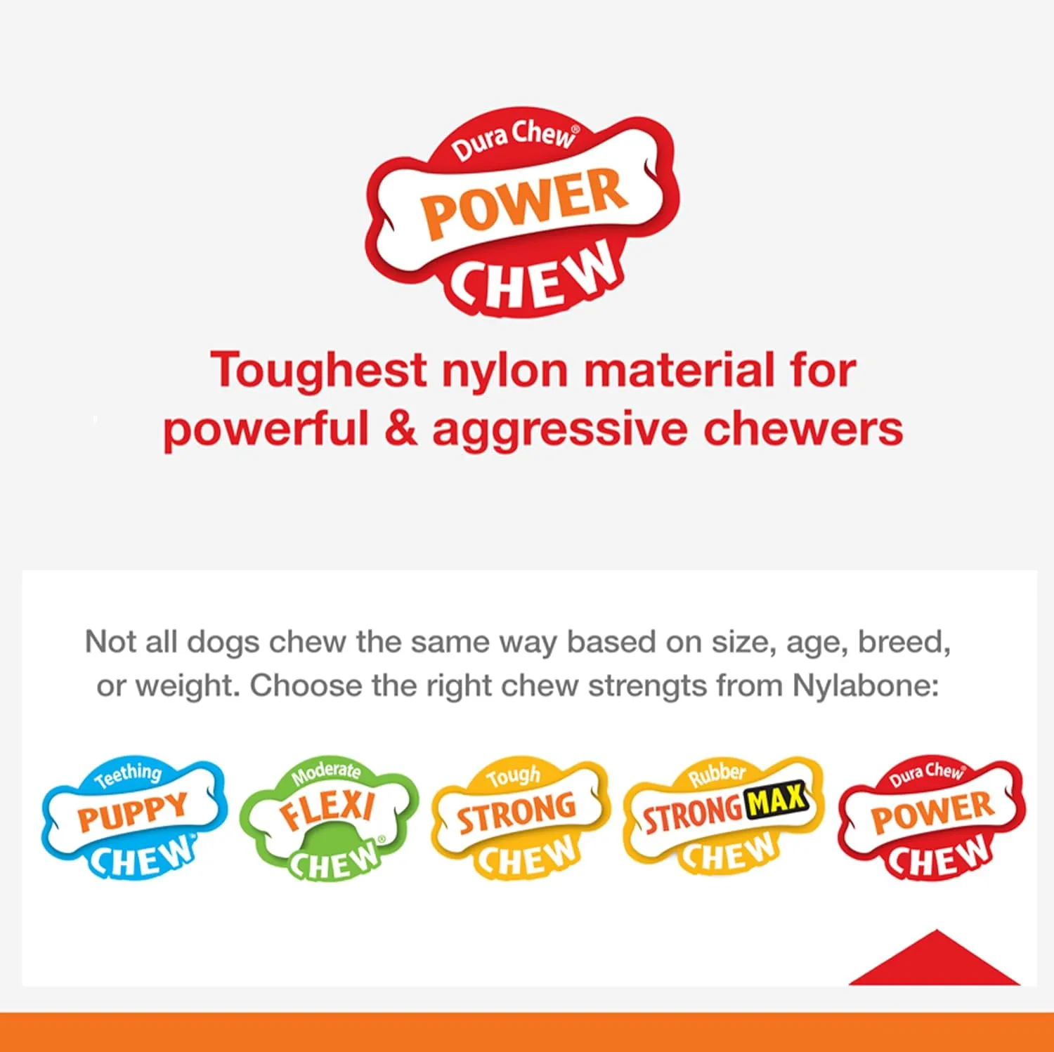 Nylabone Power Chew Monster Curve Bone Big Dog Chew Toy Curve Bison XX-Large/Monster (1 Count)