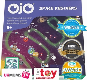 OjO Space Rescuers Solar System Science Game Children Become Astronomers! STEM Educational Toy (Age 5 ) | Science Board Game for Kids | Learn Planets & Space