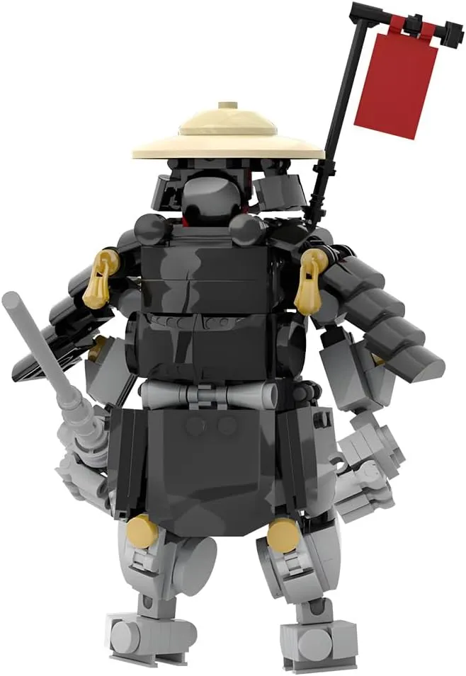Oni Samurai Action Figure Building Blocks Set, Janpanese Samurai Oni-chan Warrior Model Kit for Game Fans, Collection Display Toy, Creative for Adults, Man, Teens, Boys, 283 Pcs
