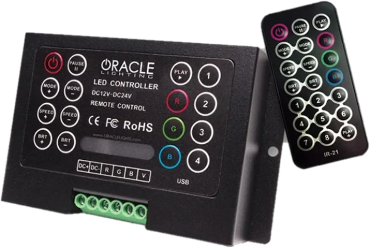 ORACLE Lighting 1471-333 ColorSHIFT Headlight Halo Kit with DRL Bar fits 2021 2024 Bronco Base Headlights - Includes 2.0 Controller - Bright Output with Less Power Consumption