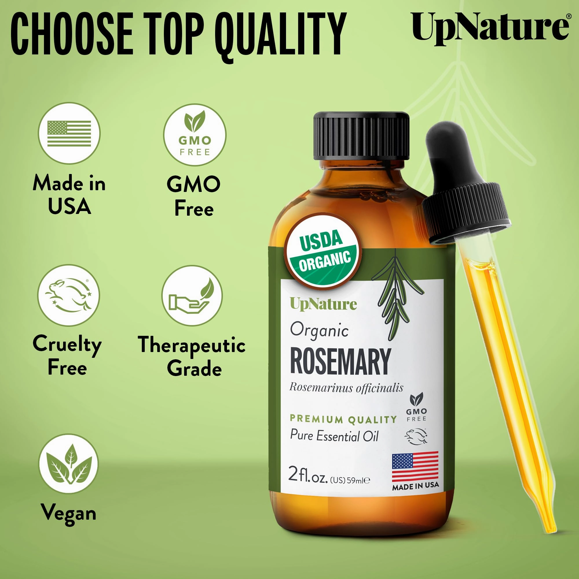 Organic Rosemary Essential Oil 2oz