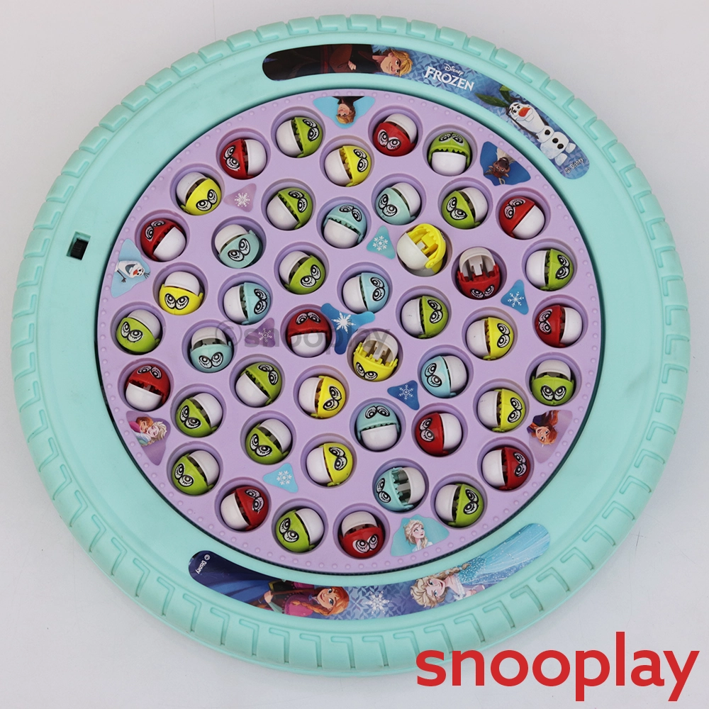 Original Frozen Musical Fishing Game with 45 Fishes & 4 Poles | Licensed Disney Toy (2-5 Years)