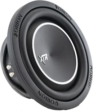 ORION XTR8SWD4 XTR Series 8” Shallow Mount Subwoofer, 300W RMS, 1200W Max Power, Dual 4 Ohm Voice Coils, Slim Profile for Tight Spaces, High-Performance Car Speaker for Car Audio Enthusiasts