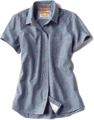 Orvis Women's Short-Sleeved Tech Chambray Work Shirt