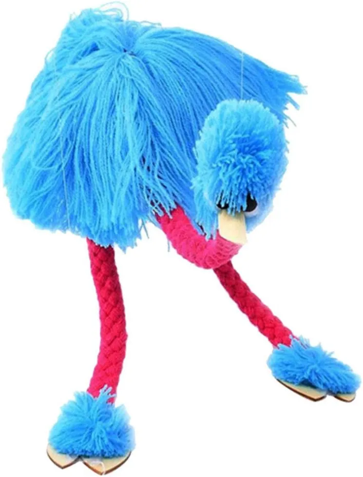 Ostrich Marionette Puppet Ostrich Hand Puppet Ostrich Marionette Toy Yarn Puppet String Doll Parent- Interactive Educational Toys