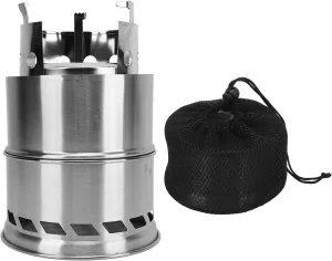 Outdoor Wood Burning Stove, Heating Stove, Barbecue Wood Charcoal Coal Heating Stove for Outdoor Camping(A wood burner), Alcohol Stove Camping