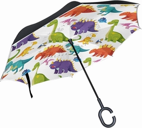 Oyihfvs Double Layer Inverted Umbrella, With C-Shaped Handle Windproof UV Proof Durable Parasol, For Men Women Outdoor Folding Rain Sun