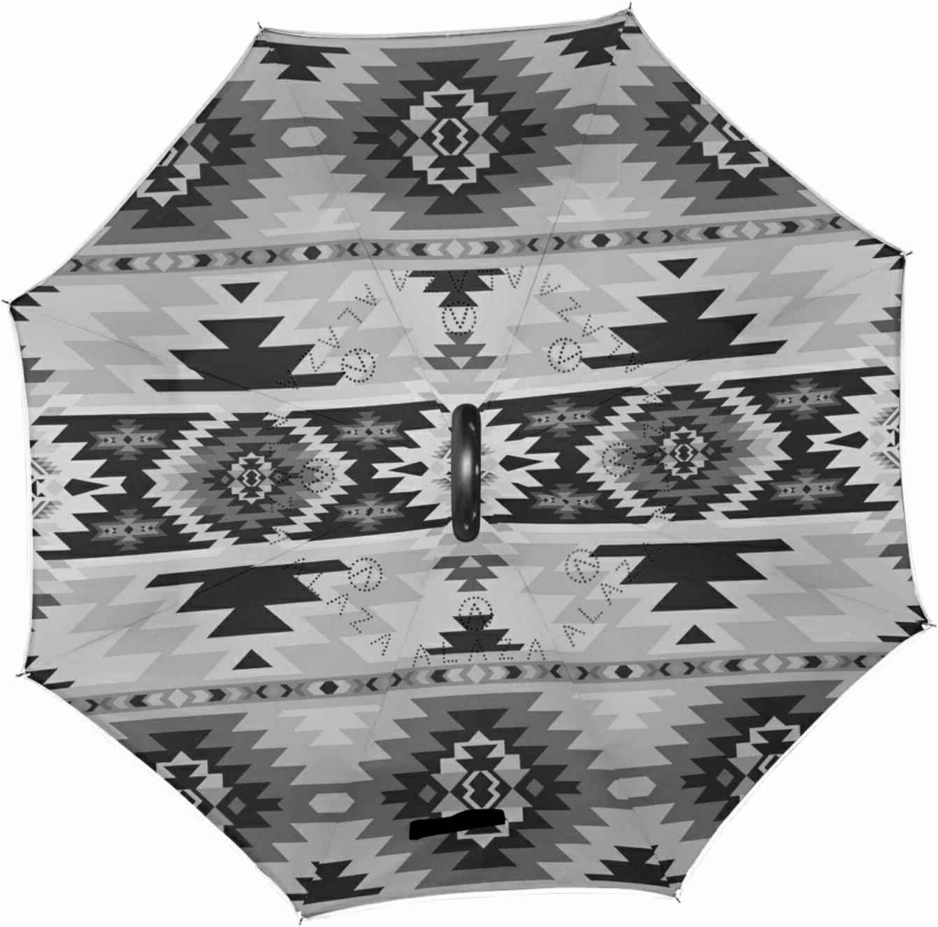 Oyihfvs Double Layer Inverted Umbrella, With C-Shaped Handle Windproof UV Proof Durable Parasol, For Men Women Outdoor Folding Rain Sun