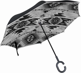 Oyihfvs Double Layer Inverted Umbrella, With C-Shaped Handle Windproof UV Proof Durable Parasol, For Men Women Outdoor Folding Rain Sun