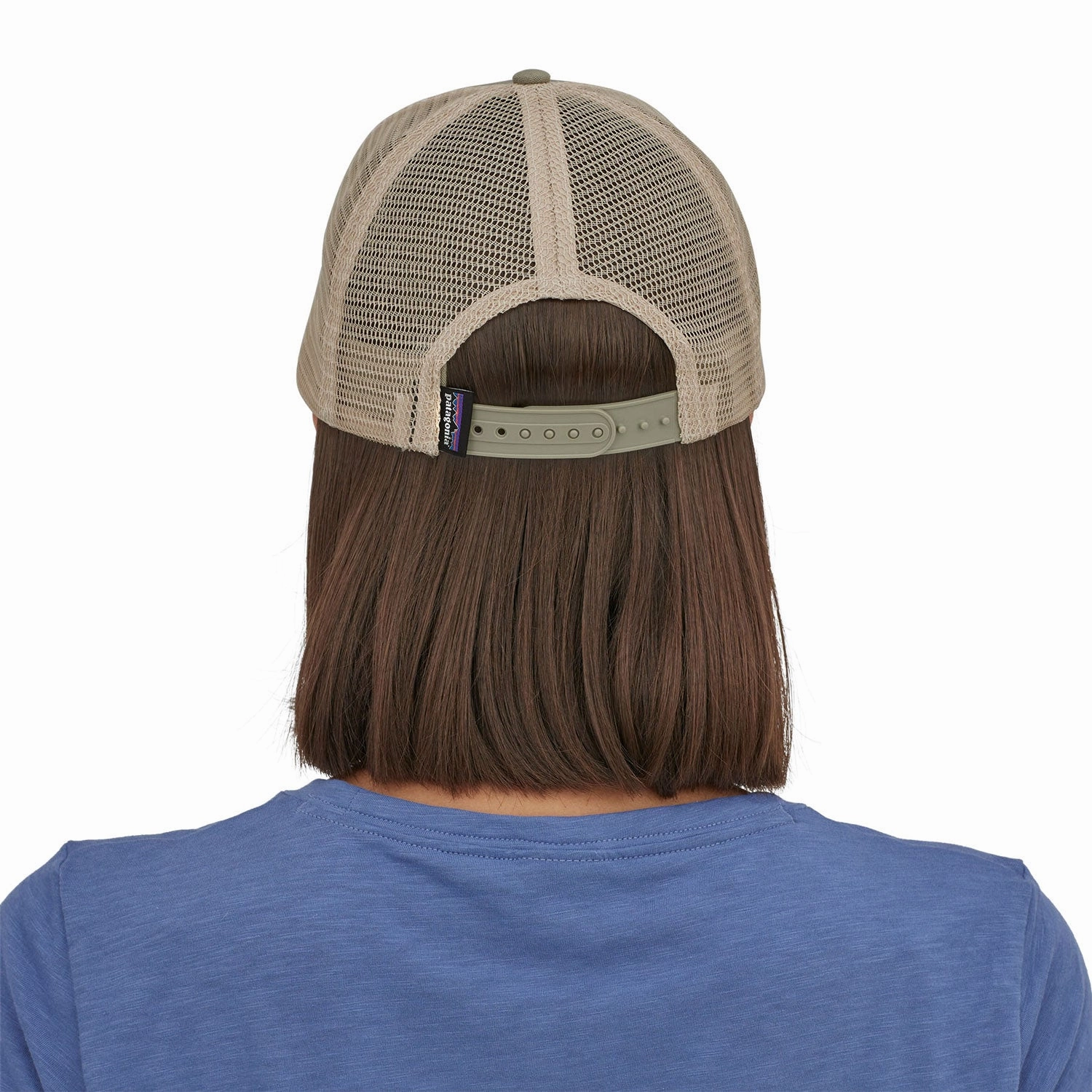 Patagonia P-6 Logo Trucker Hat - White / Redtail Rust