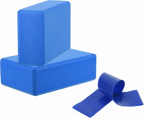 PATIKIL Yoga Blocks & Resistance Band Set, 2 Pack High-Density EVA Foam Yoga Block Bulk 9"x6"x3" Non-Slip Dance Brick Lightweight for Women Gym Stretching Yoga Pilates