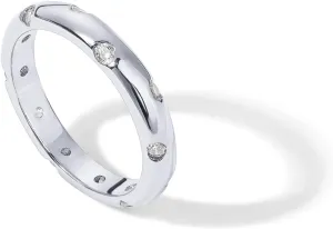PAVOI 14K Gold Plated Cubic Zirconia Rings for Women | Classic Stackable Ring Band for Women