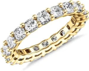 PAVOI 14K Gold Plated Rings with Cubic Zirconia Love - 4mm Stackable for Women - Gold Rings