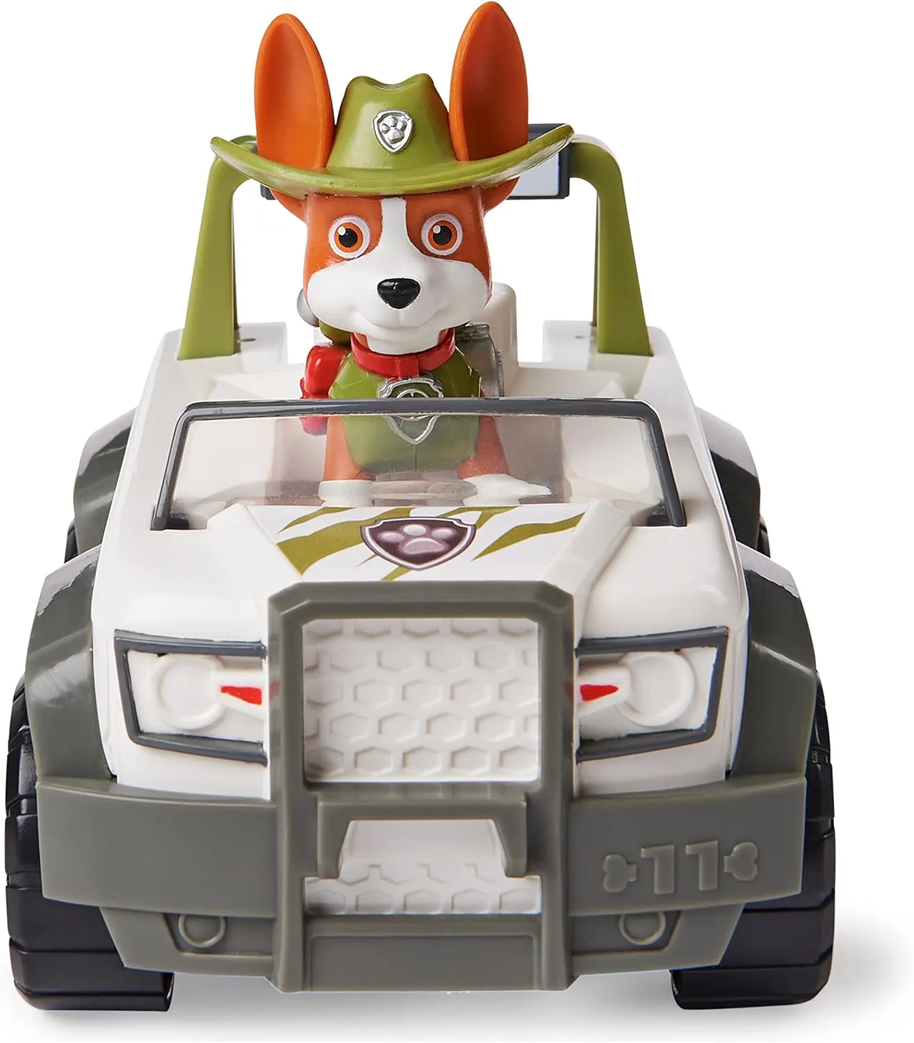 Paw Patrol, Tracker’s Jungle Cruiser Vehicle with Collectible Figure, for Kids Aged 3 and up