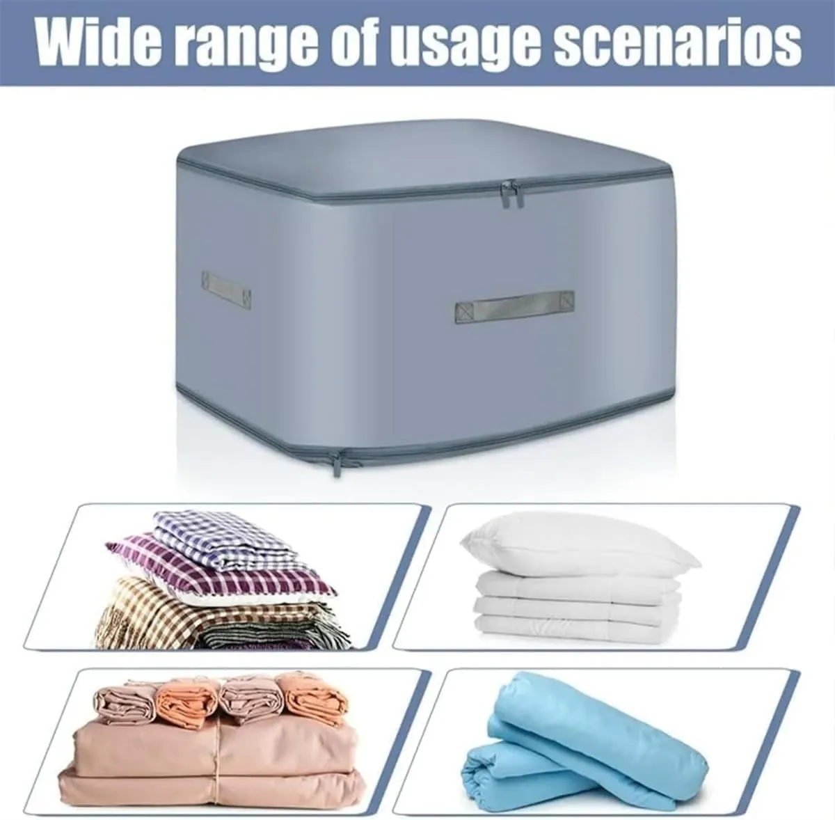 Pelairial compression organizer,Pelairial Ultra Space Saving Self Compression Organizer,Suitable for space-saving bedding, quilts, and clothing (Blue)