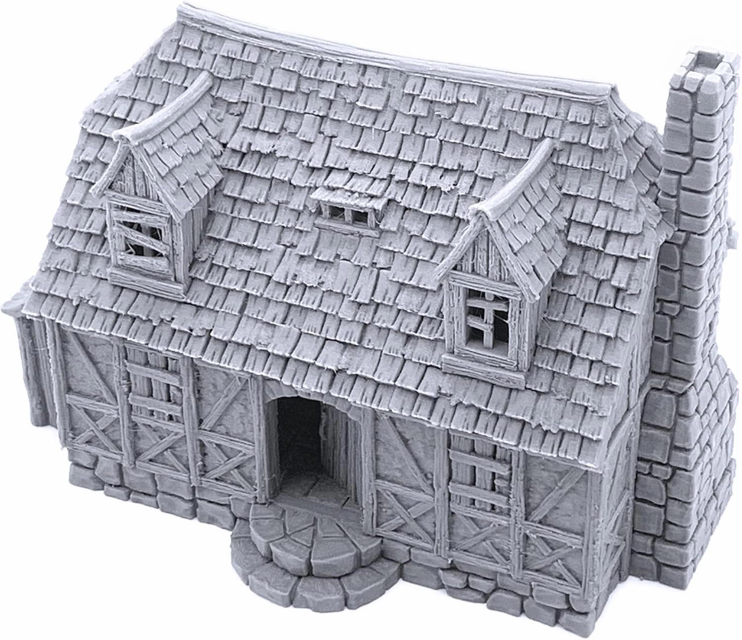 Perfectly Normal House by Printable Scenery, 3D Printed Tabletop RPG Scenery and Wargame Terrain 28mm Miniatures