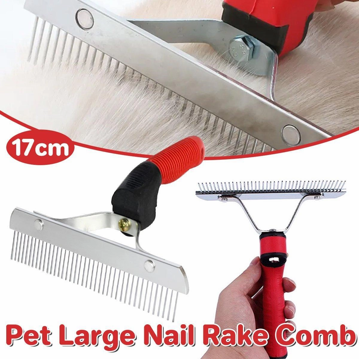 Pet Comb Extra-Large Rake Comb Grooming Brush Deshedding Tool Beauty Comb Dogs