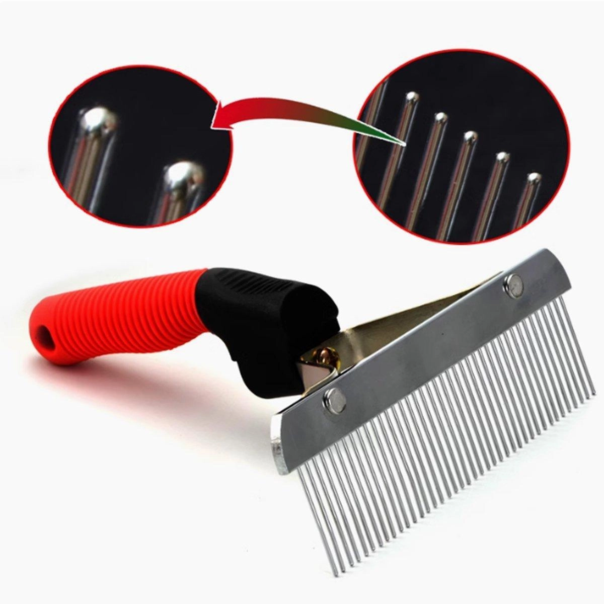 Pet Comb Extra-Large Rake Comb Grooming Brush Deshedding Tool Beauty Comb Dogs
