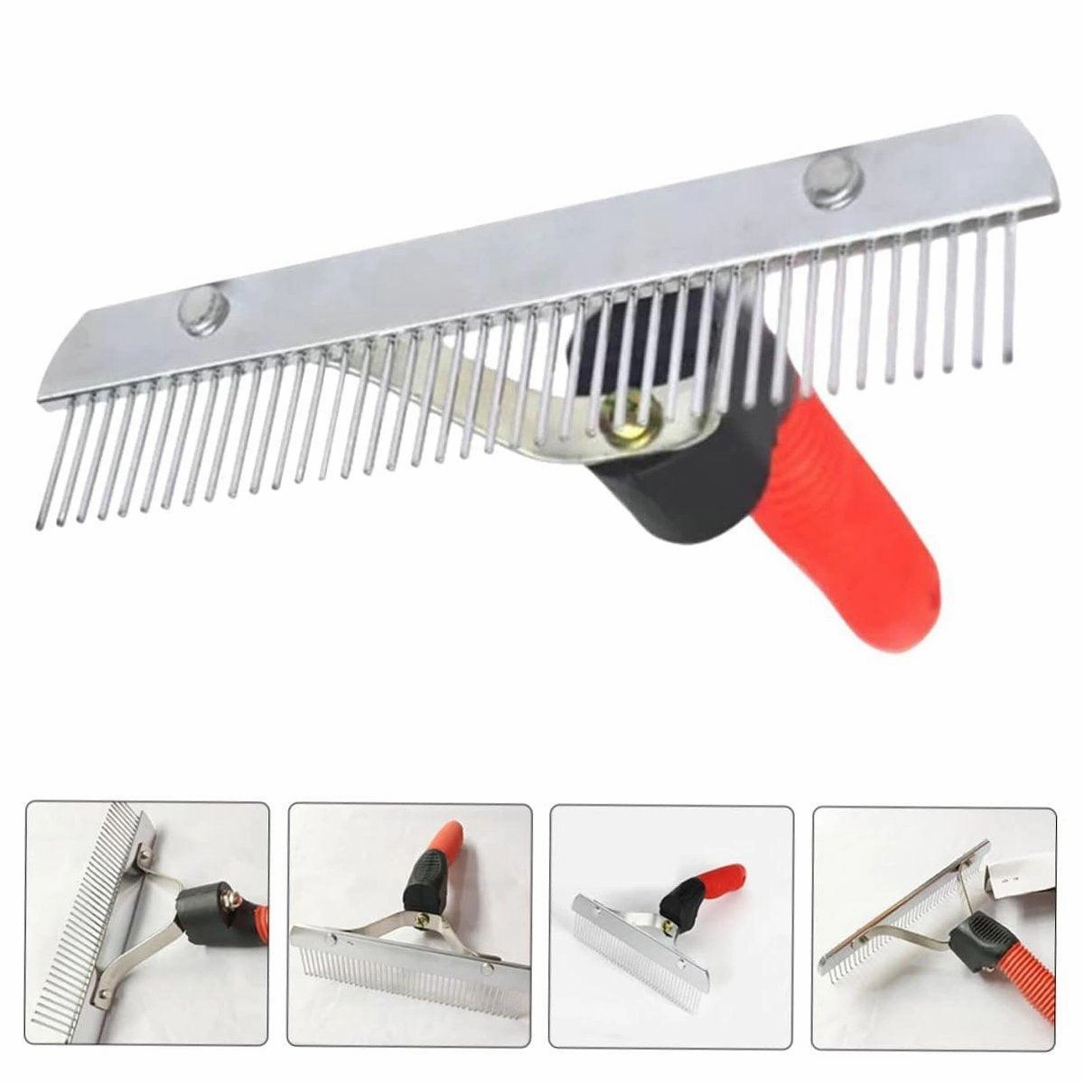 Pet Comb Extra-Large Rake Comb Grooming Brush Deshedding Tool Beauty Comb Dogs