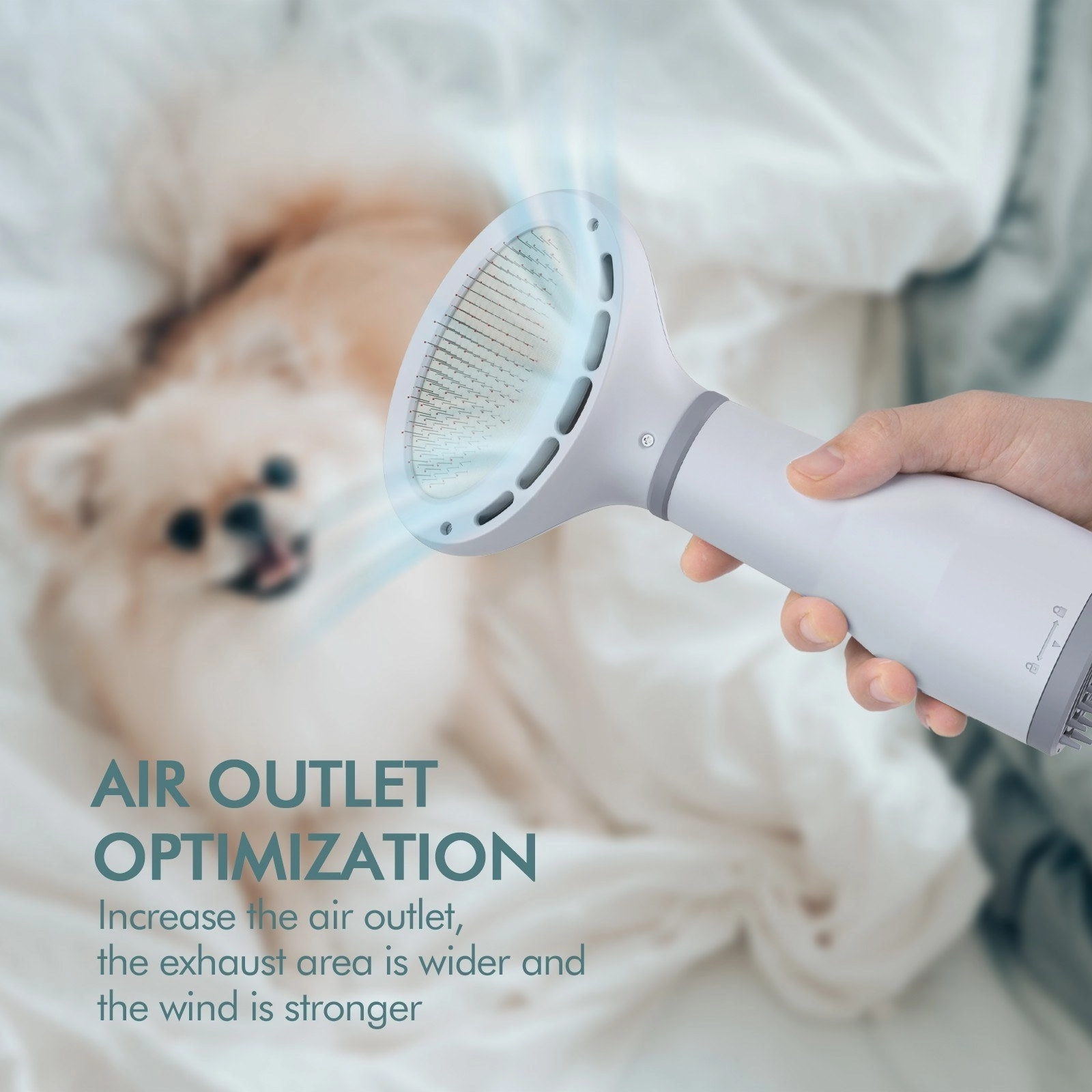 Pet Hair Dryer Slicker Brush