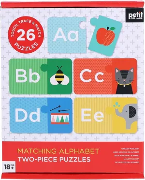 Petit Collage Matching Alphabet Two-Piece Puzzles
