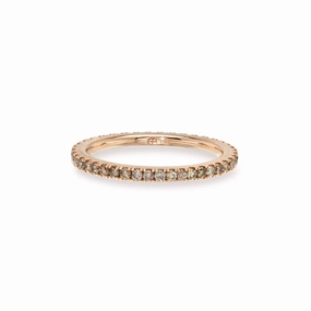 Pinkish Brown Diamond Microband