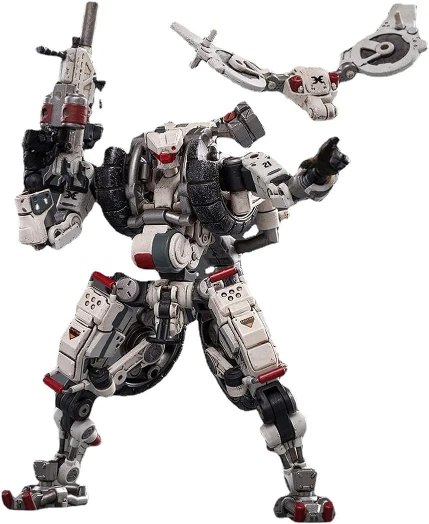 Pipigirl 1/18 Removable Soldier Mecha Action Figure, Hurricane Series-White Storm Assault Combat Machine Armor Model Mecha Model Kits