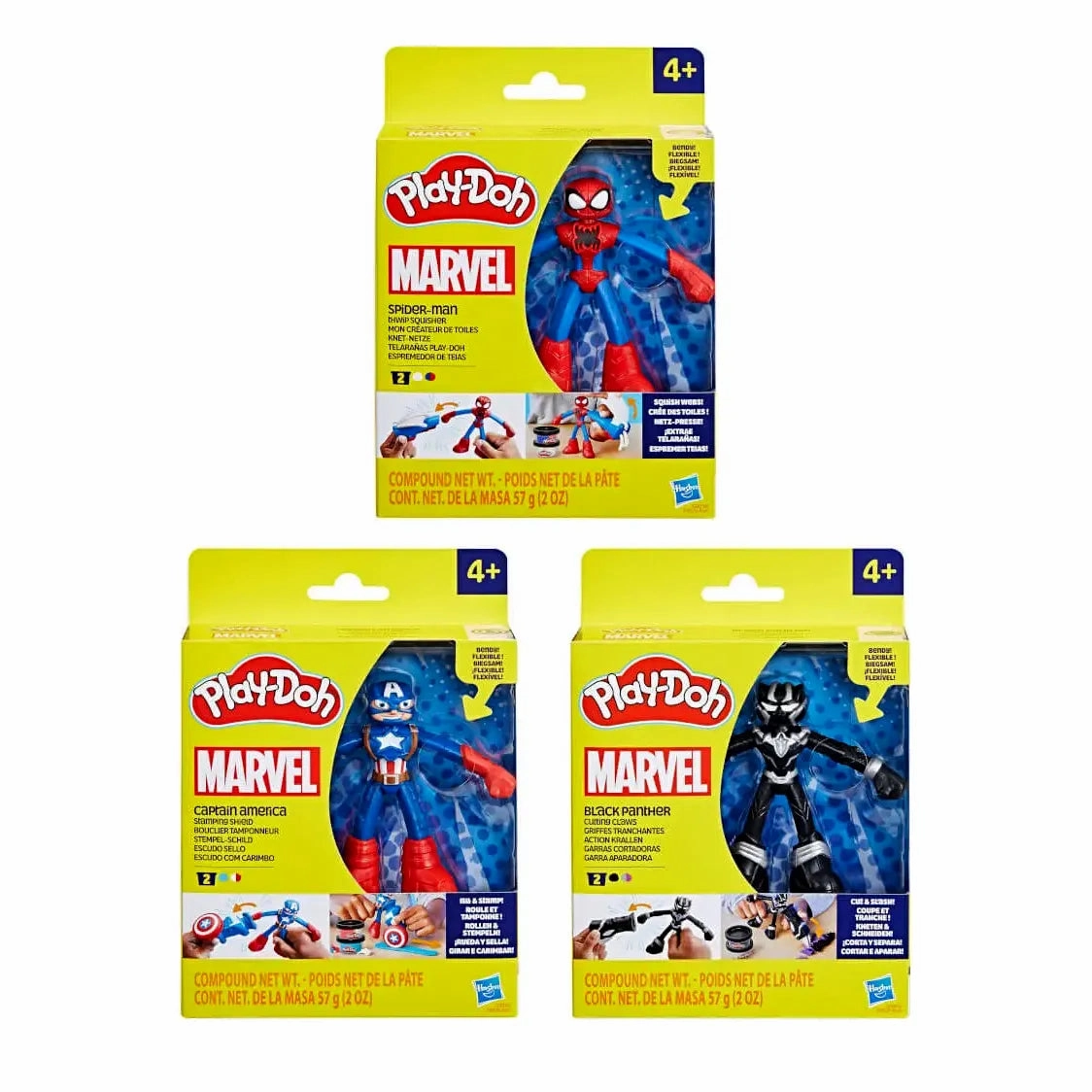 Play-Doh Marvel Stretch Action Figures - Assorted