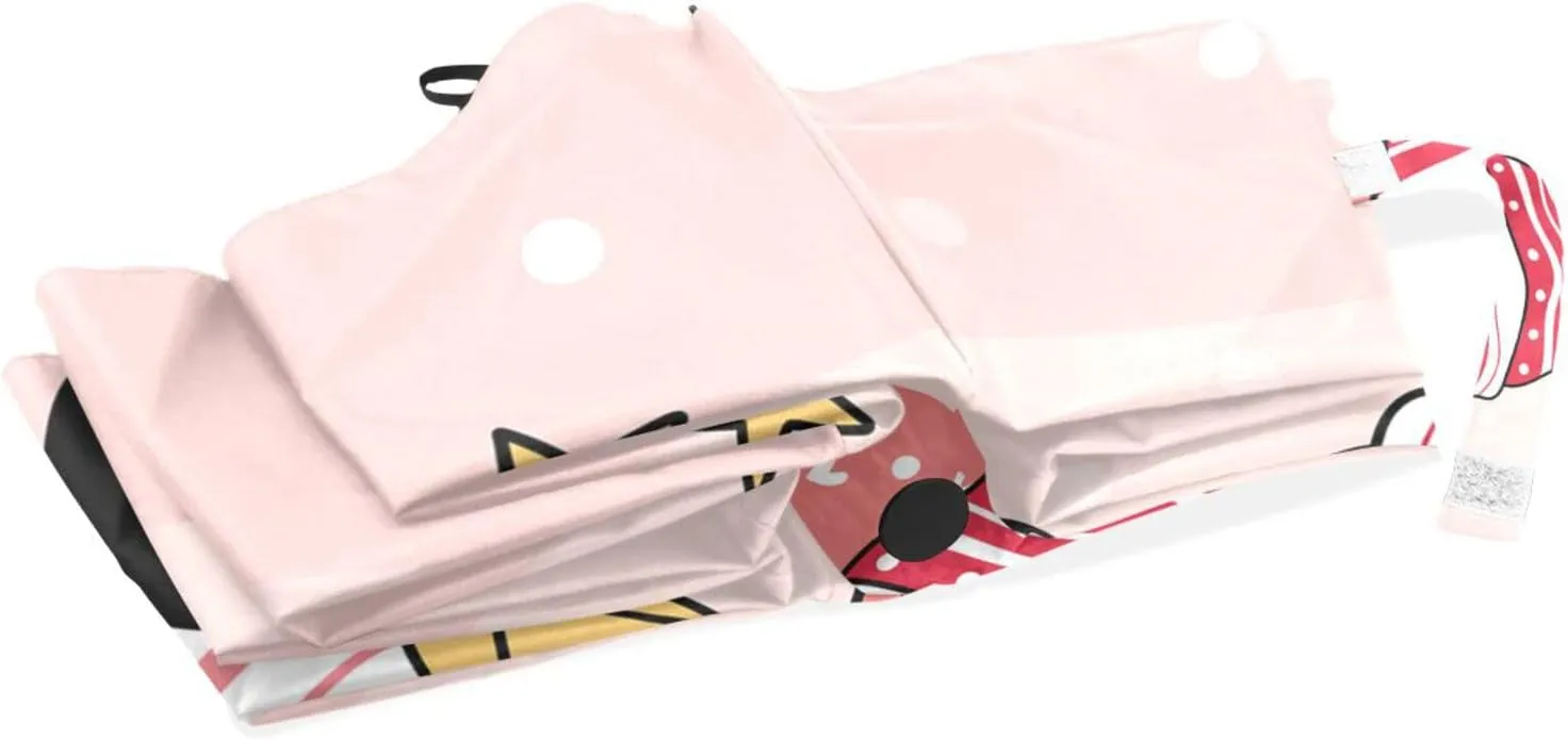 Poeticcity Automatic Folding Umbrella, Auto Open/Close 3 Folds Parasol, Compact Windproof Strong Umbrellas for Travel Sun & Rain