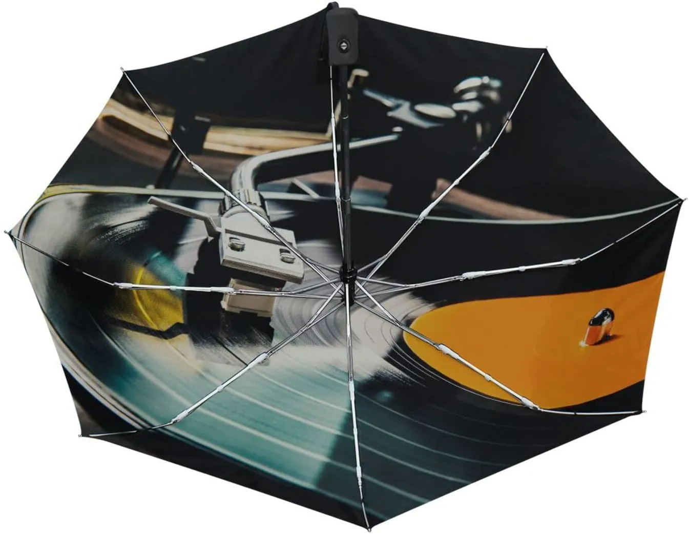 Poeticcity Automatic Folding Umbrella, Auto Open/Close 3 Folds Parasol, Compact Windproof Strong Umbrellas for Travel Sun & Rain