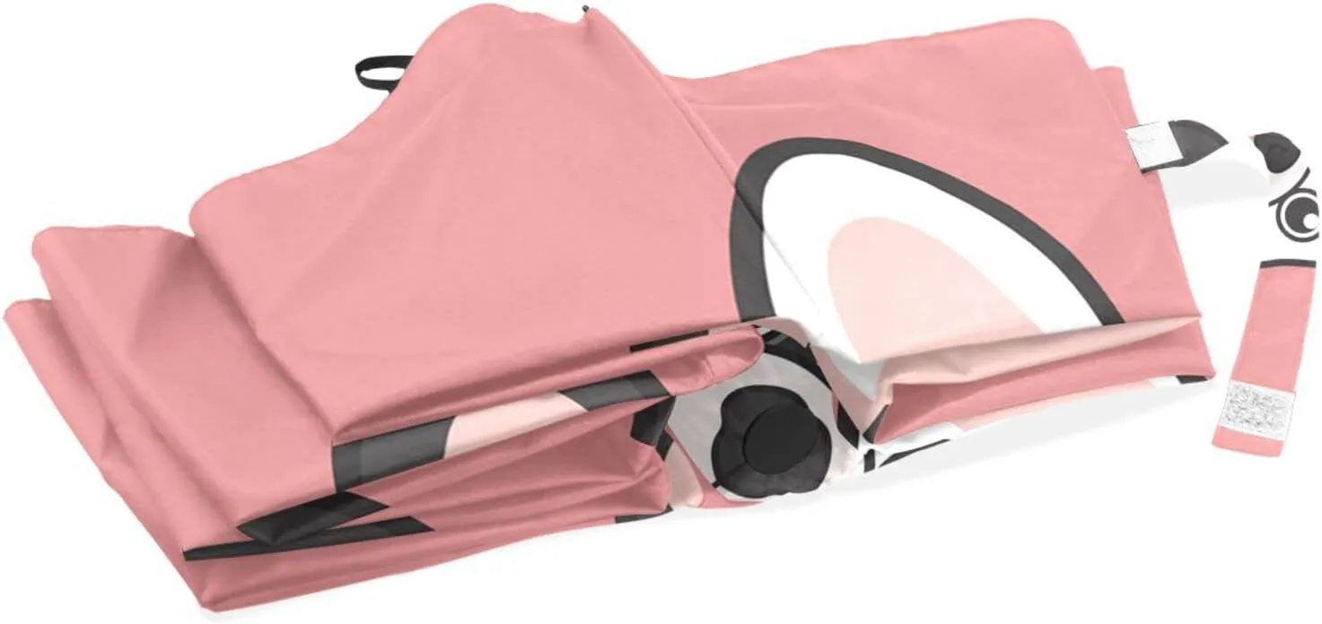 Poeticcity Automatic Folding Umbrella, Auto Open/Close 3 Folds Parasol, Compact Windproof Strong Umbrellas for Travel Sun & Rain