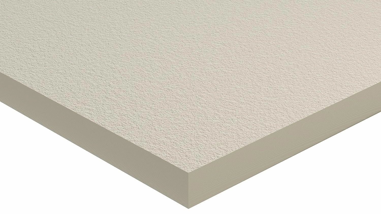 Polyethylene, UV-Stablized Marine Board Sheet (Starboard Sheet/Seaboard Sheet), Sea Foam, 1/4" Thick, 12" W x 12" L