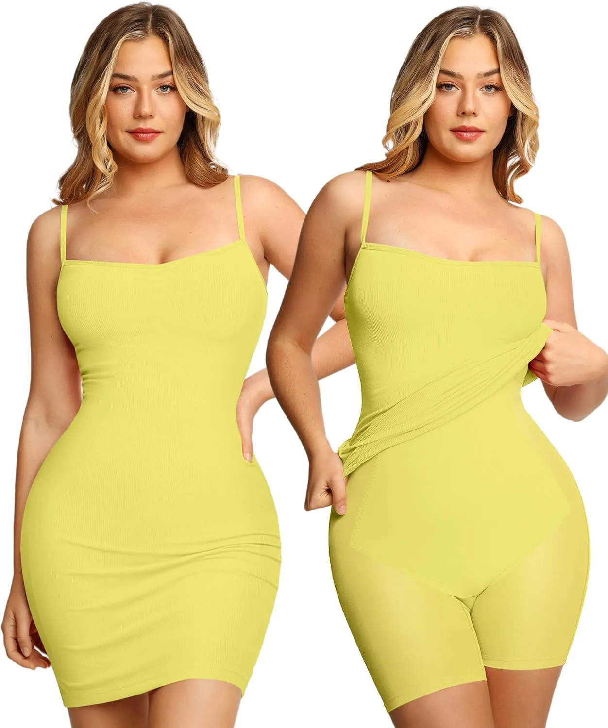 Popilush Summer Dresses for Women 2025 - Club Dress Cocktail Shapewear Mini Dress Spaghetti Straps Dinner Date Night Bodycon
