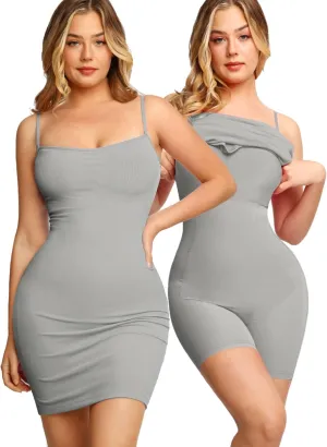 Popilush Summer Dresses for Women 2025 - Club Dress Cocktail Shapewear Mini Dress Spaghetti Straps Dinner Date Night Bodycon