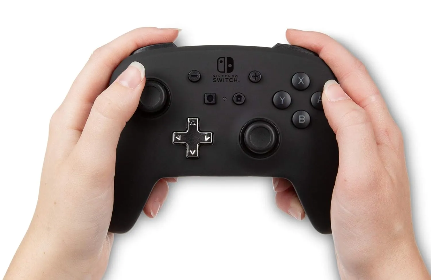 PowerA Enhanced Nintendo Switch Controller Wireless - Black, Rechargeable Pro Controller for Switch, Immersive Motion Control and Advanced Gaming Buttons