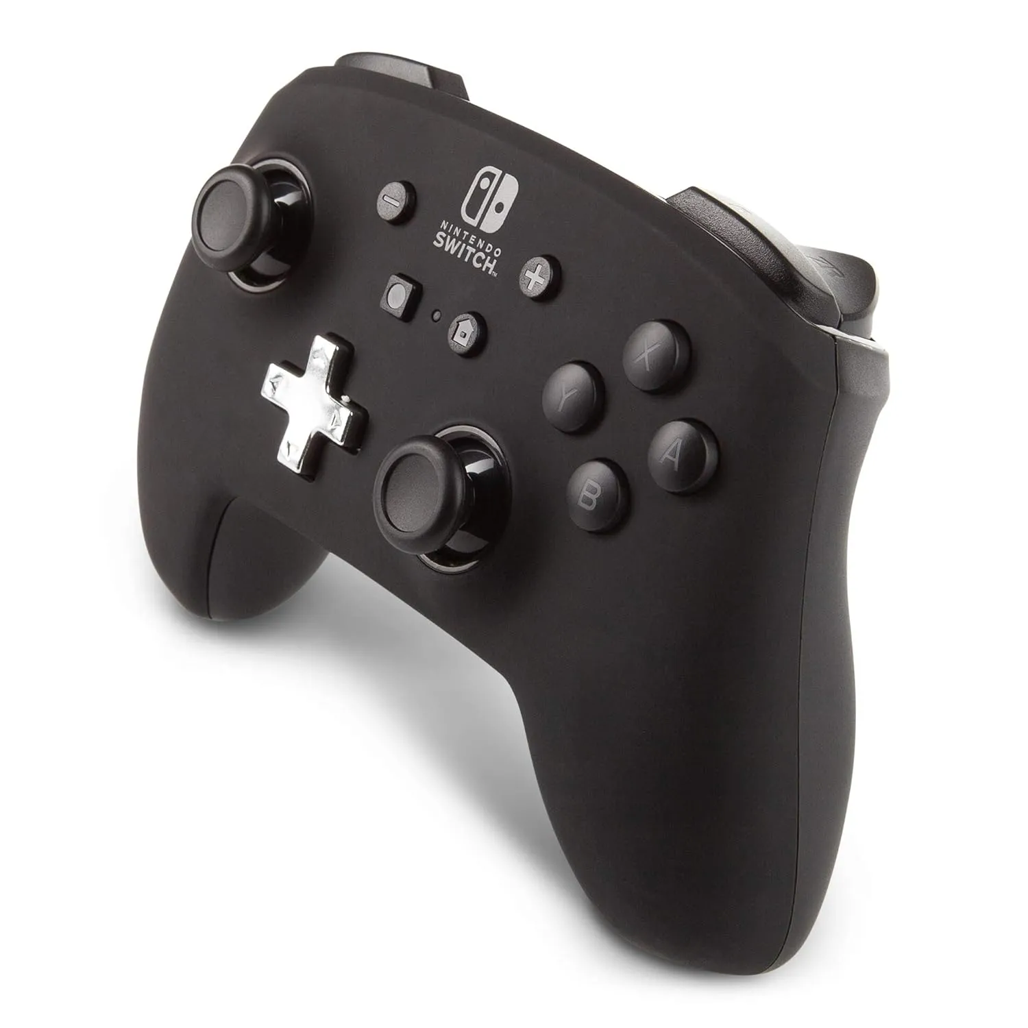 PowerA Enhanced Nintendo Switch Controller Wireless - Black, Rechargeable Pro Controller for Switch, Immersive Motion Control and Advanced Gaming Buttons