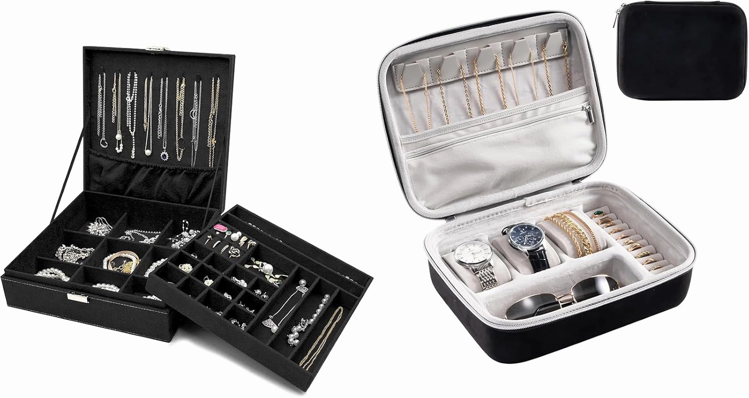 ProCase Jewelry Box Bundle with Travel Watch Case