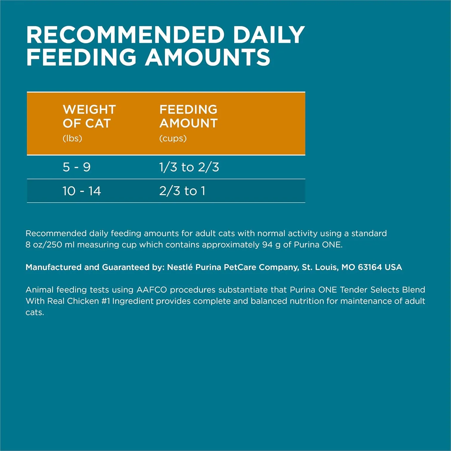 Purina ONE Natural Dry Cat Food, Tender Selects Blend With Real Chicken - 22 lb. Bag