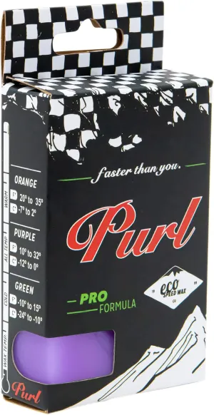 PURL PRO Ski & Snowboard Competition Wax - Race Bar - 68g - Fluoro Free