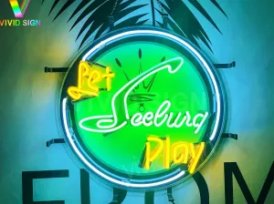 Queen Sense 17"x17" Let Seeburg Play Neon Sign Light Lamp with HD Vivid Printing Tech Artwork A120LSPVVD