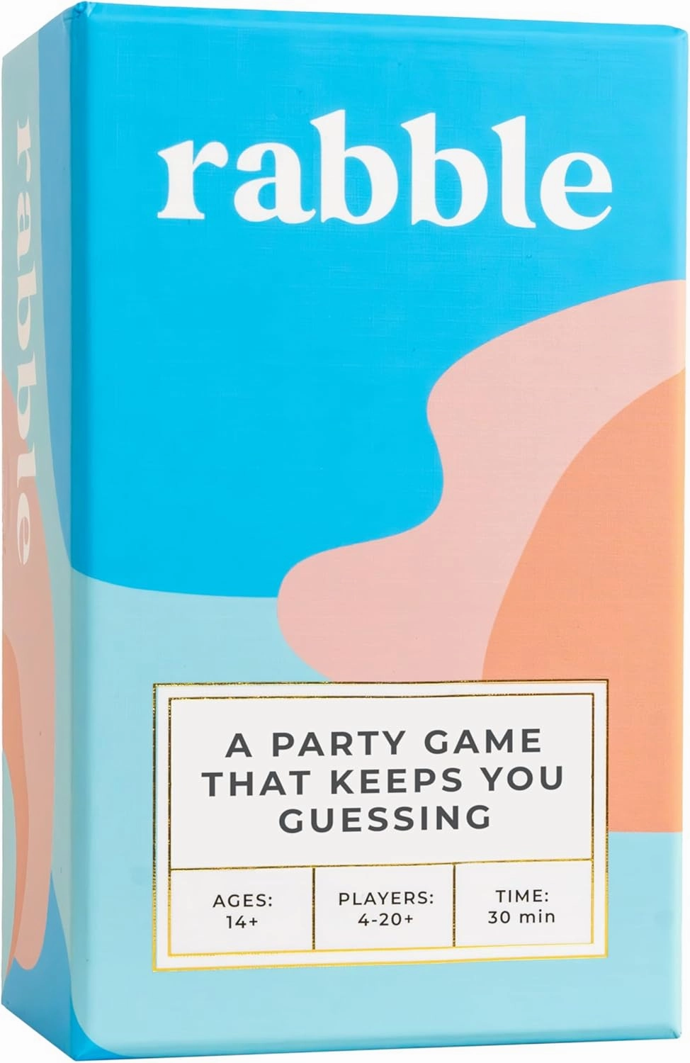 Rabble - A Party Game That Keeps You Guessing | 4-20  Players, Party Games for Adults, Teens, Family, Friends, Large Group, Game Night, Bachelorette Party, Adult Party Games